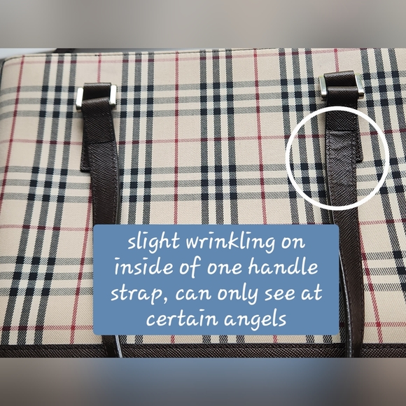 Burberry Nova Check Tote Bag in Beige Nylon Tote - Picture 9 of 16